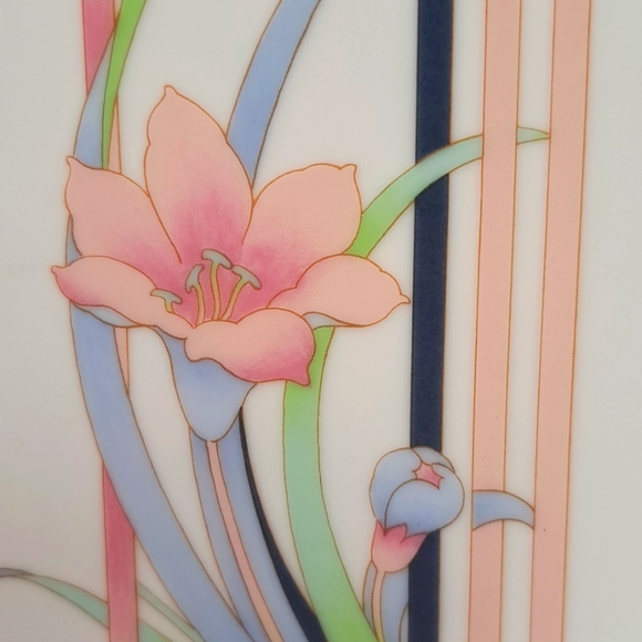 Vintage 80s 10.5" pedestal cake stand by "Toscany Collection " Japan - Picture 5 of 7